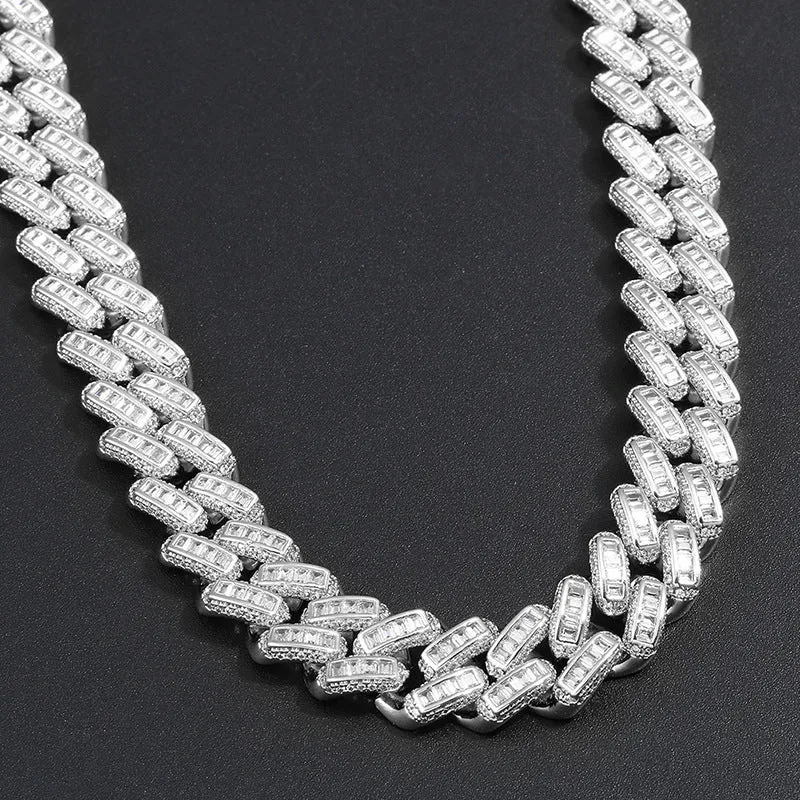 13mm S925 Sterling Silver Cuban Chain