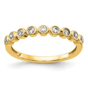 14K Gold Lab Diamond Half Eternity Ring