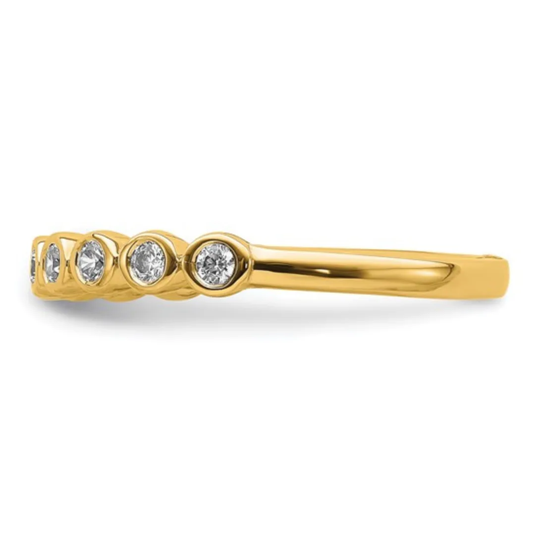 14K Gold Lab Diamond Half Eternity Ring