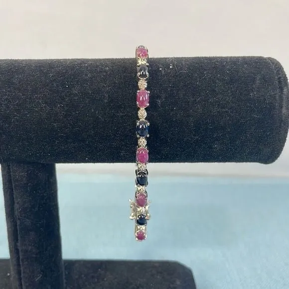 14ktBlack and Purple Stone Bracelet