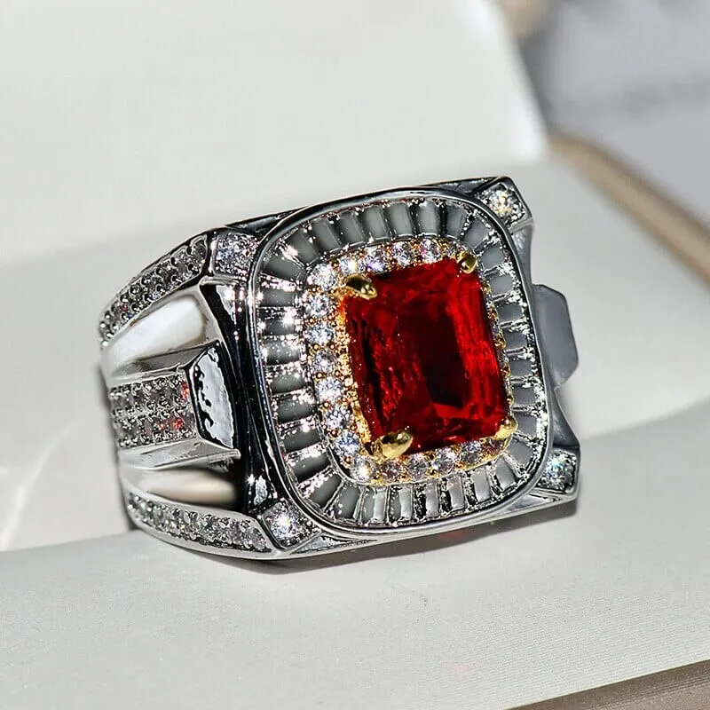 1.5 Carat Ruby Diamond Ring