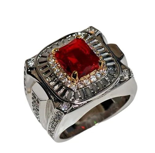 1.5 Carat Ruby Diamond Ring