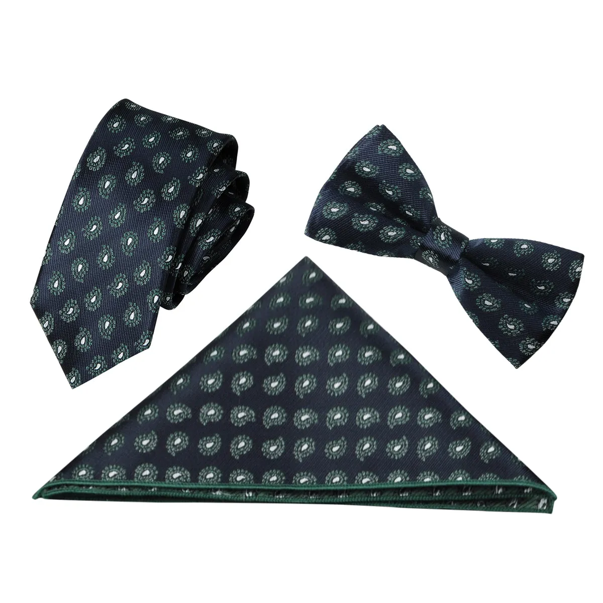 3-Piece Print Bow Tie Set 5 Colors