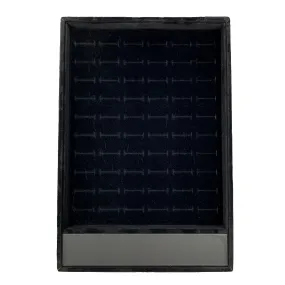 60 Slotted Black Ring Display Tray / DSP0001