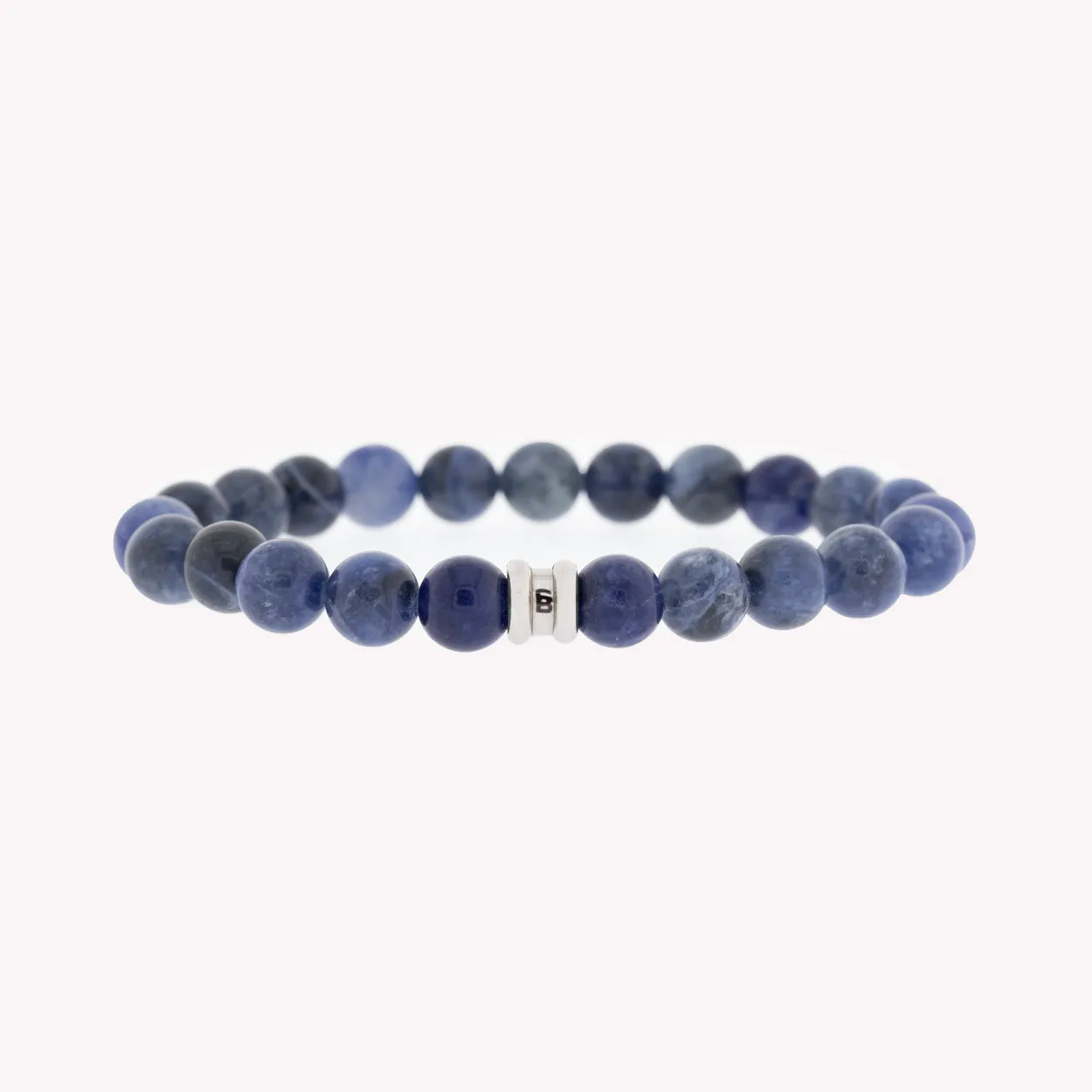 8mm Round Gemstone Bracelet Blue