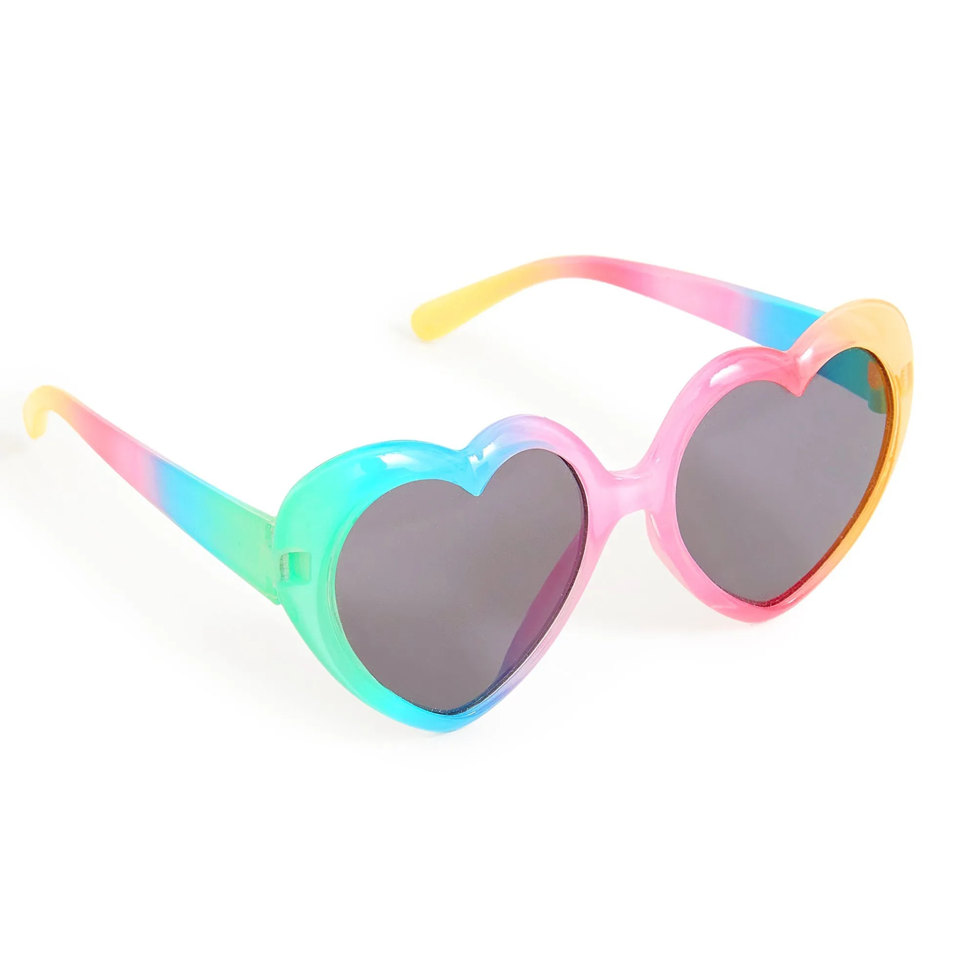 Accessorize London Girl's Rainbow Ombre Heart Sunglasses