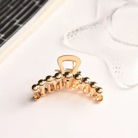 Accessorize London Gold Metal Ball Claw Clip