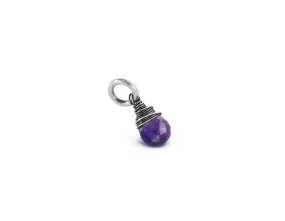 Add-On Amethyst Birthstone Pendant - Sterling Silver