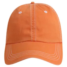 AHEAD Orange/White Pigment Dyed Contrast Mesh Cap