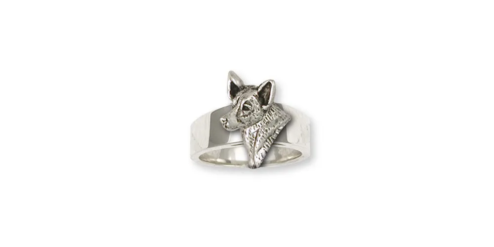 Australian Cattle Dog Ring Jewelry Sterling Silver Handmade Dog Ring ACD2-R