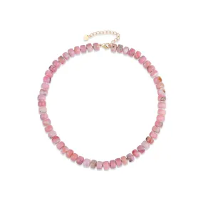 Baker Pink Opal Stone Necklace