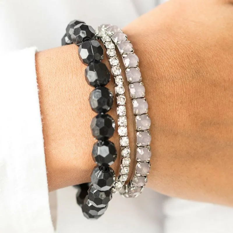 Beautiful Bravado Black Stretchy Bracelets