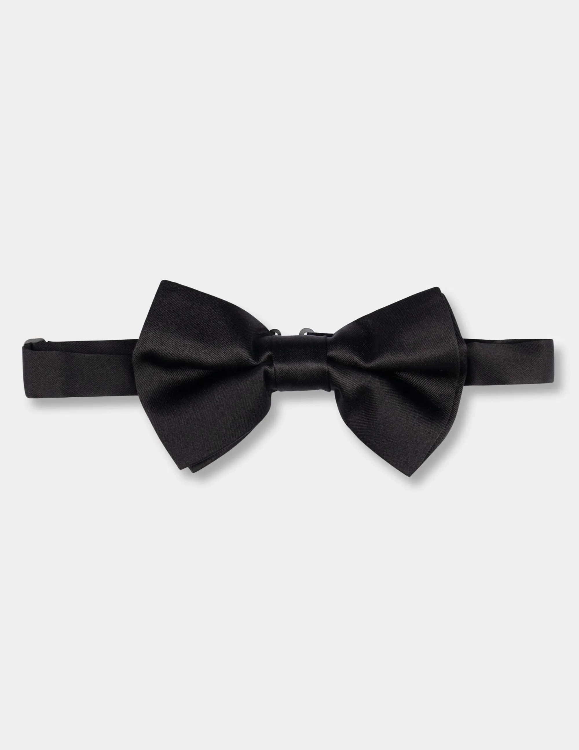 Black Hand Made Silk Bow Tie