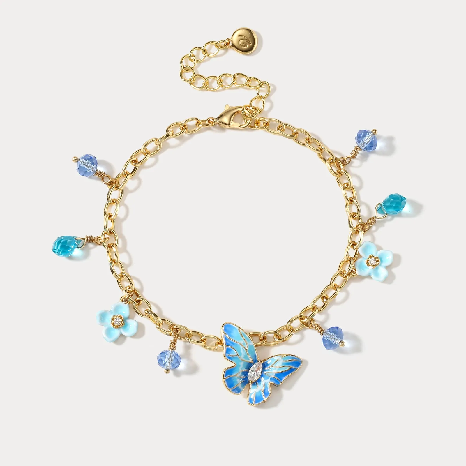 Blue Morpho Butterfly Bracelet