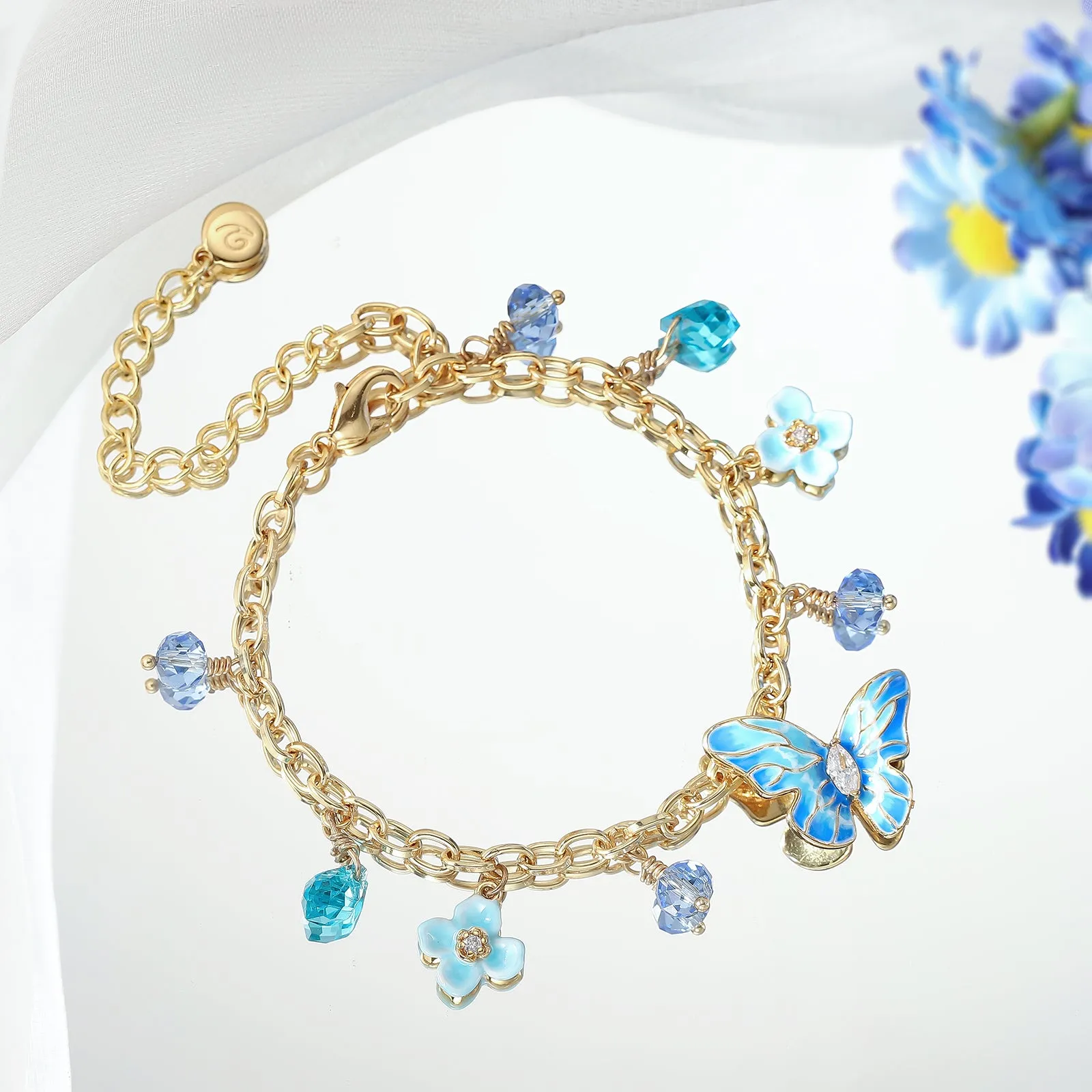 Blue Morpho Butterfly Bracelet