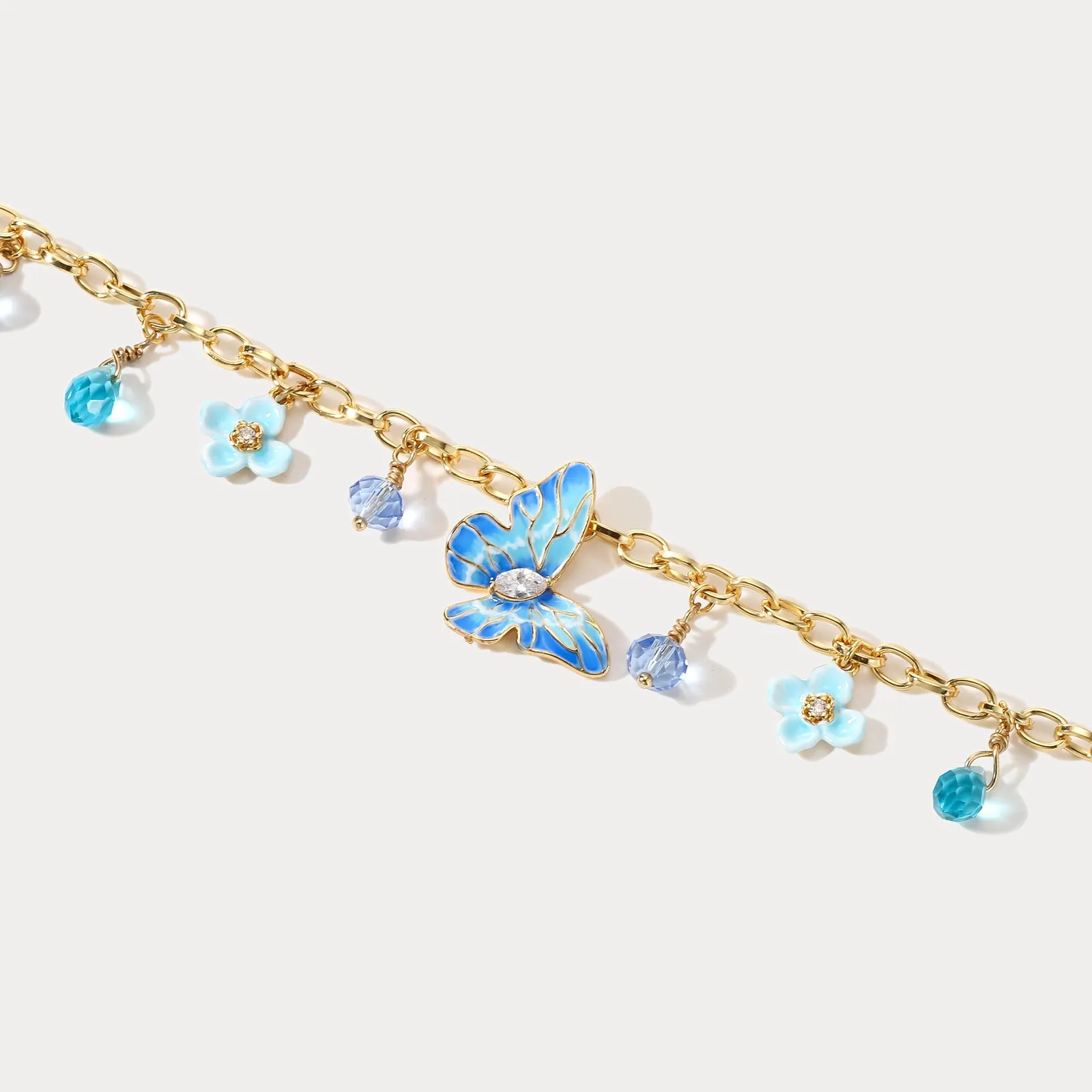 Blue Morpho Butterfly Bracelet