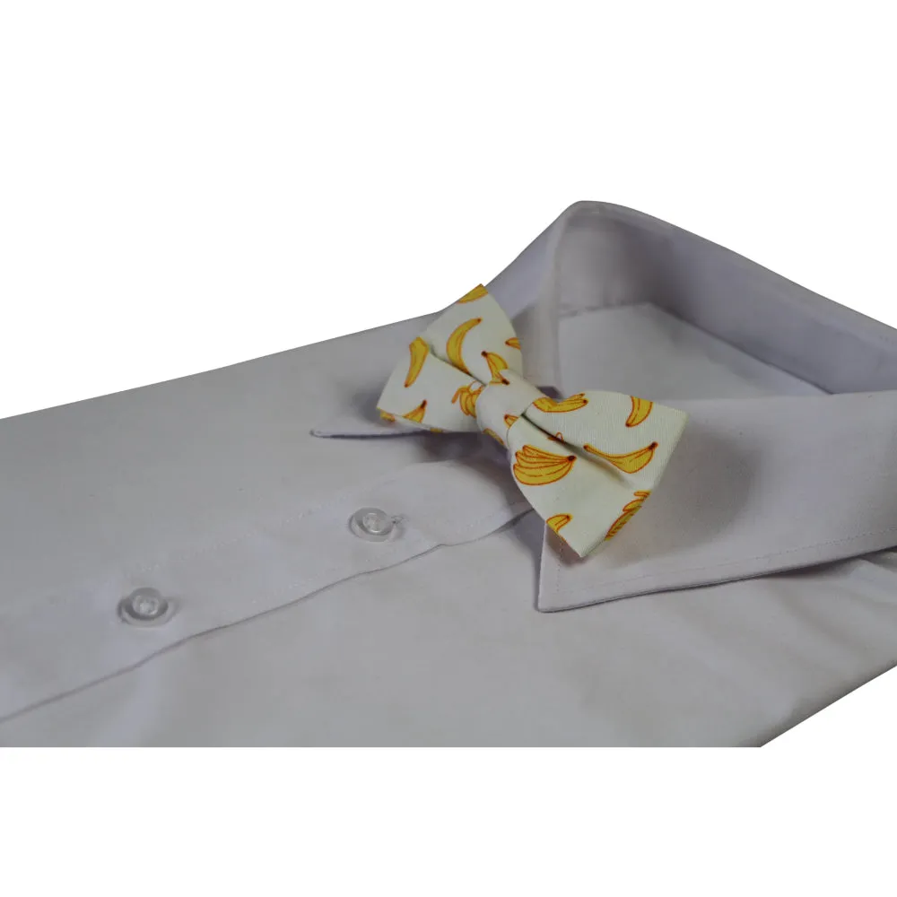 Boys Banana Fruit Patterned Bow Tie