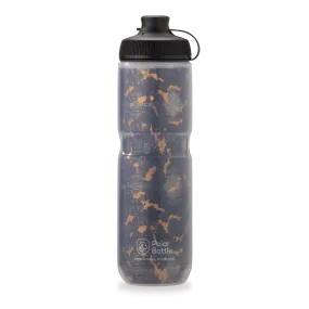 Breakaway Muck Insulated Water Bottle 24 oz Shatter Charcoal/Copper by Polar Bottle Made in USA