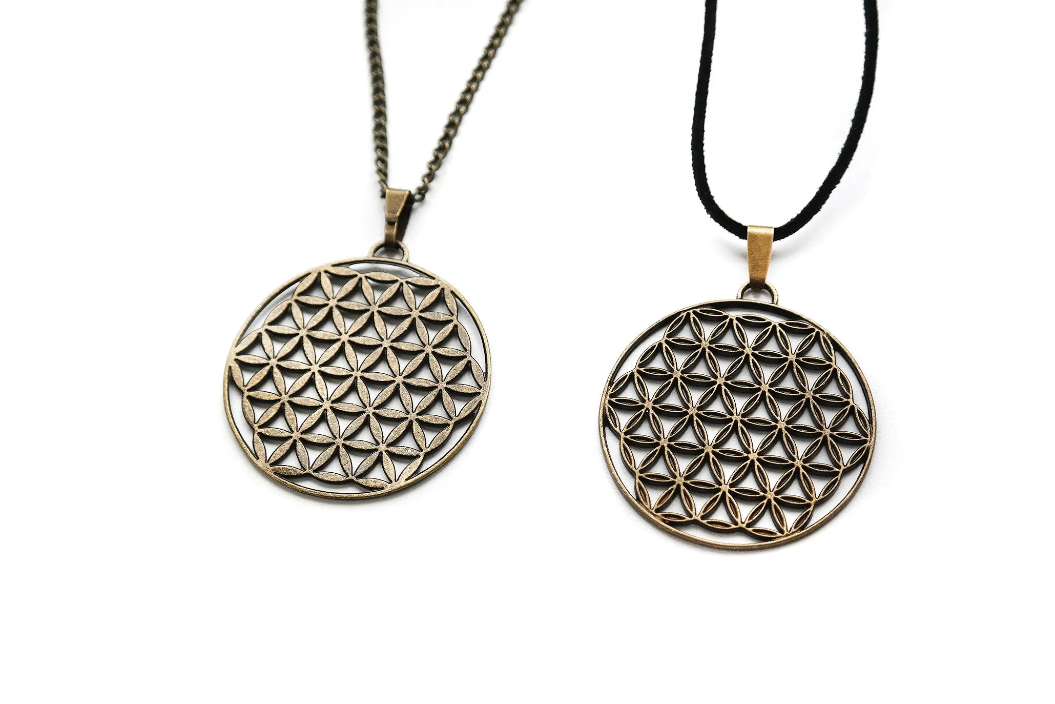 Bronze Flower of Life Necklace