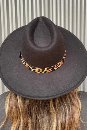 Brunch Babe Leopard Fedora