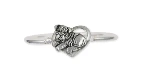 Bulldog Bracelet Jewelry Sterling Silver Handmade Dog Bracelet BD40-HB