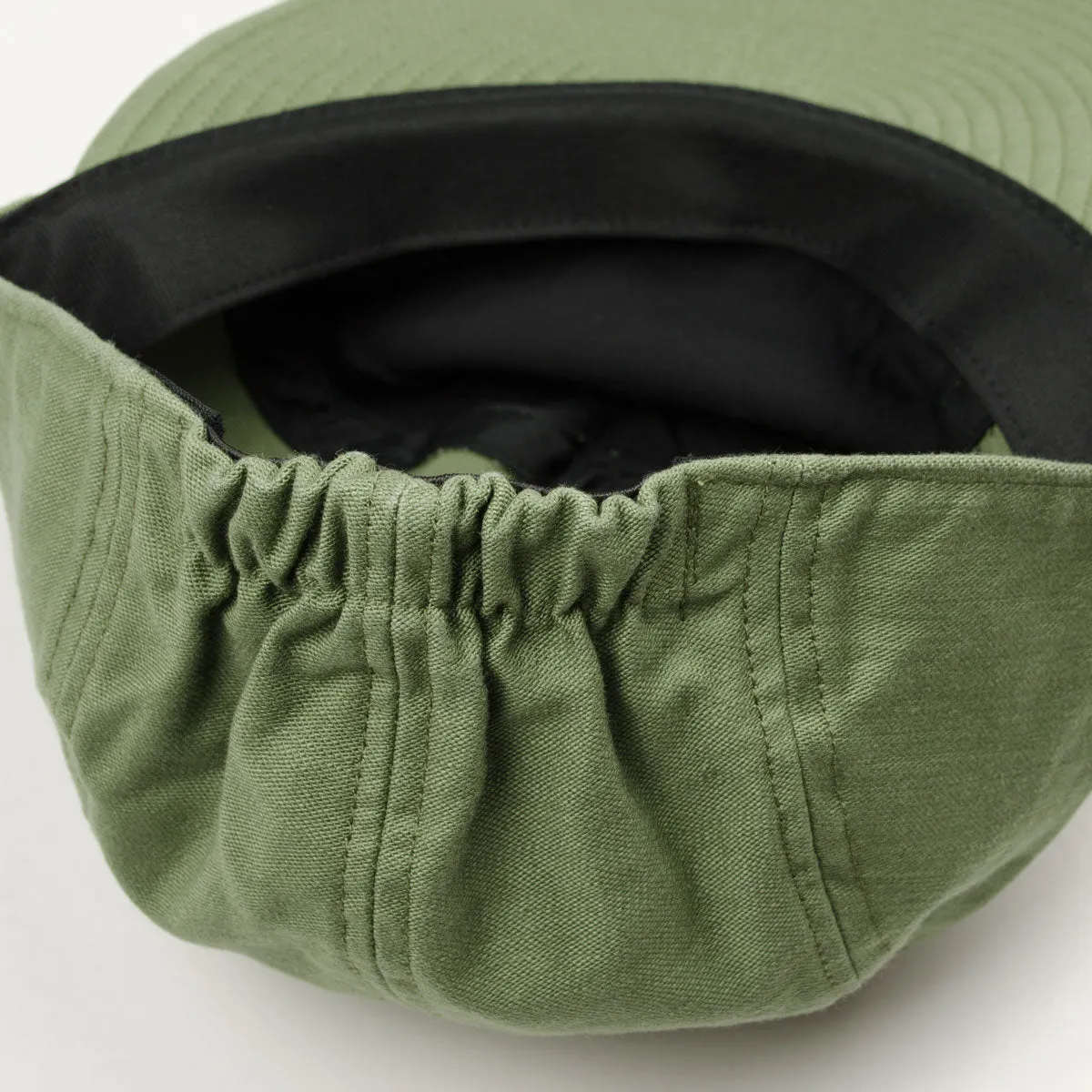 cableami - Baker Back Satin (Sulfit Dye) Soft Bill Cap - Olive