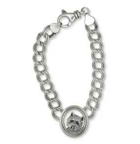 Cairn Terrier Bracelet Jewelry Sterling Silver Handmade Dog Bracelet CNWN1-BR