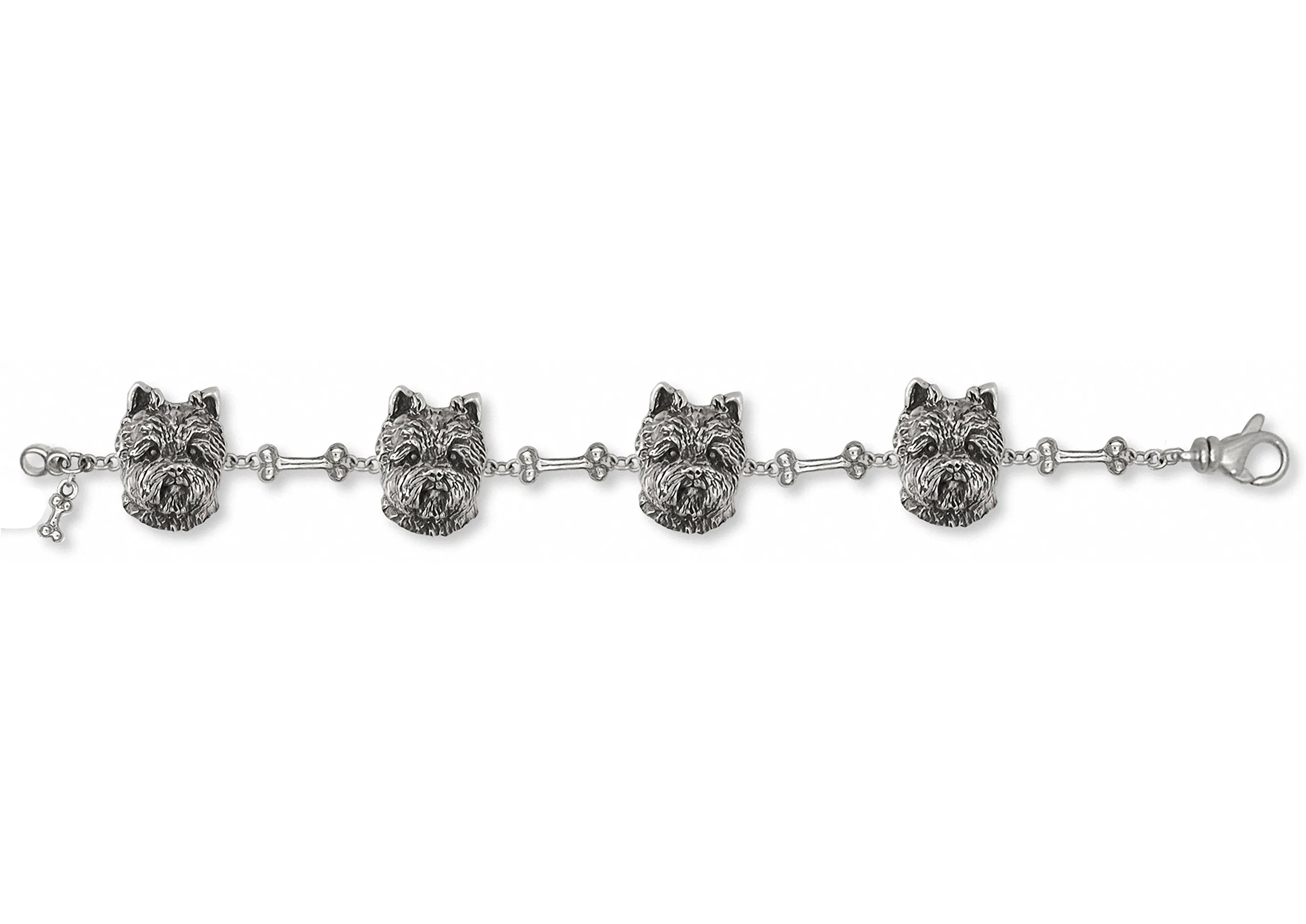 Cairn Terrier Bracelet Jewelry Sterling Silver Handmade Dog Bracelet CNWT28-BR