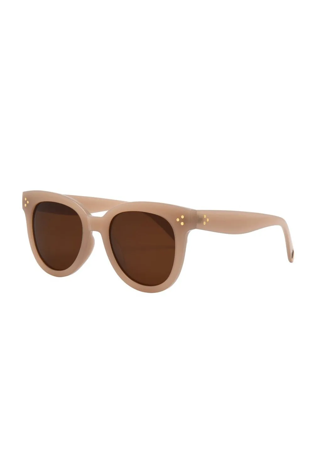 Cleo Sunglasses in Black   Oatmeal