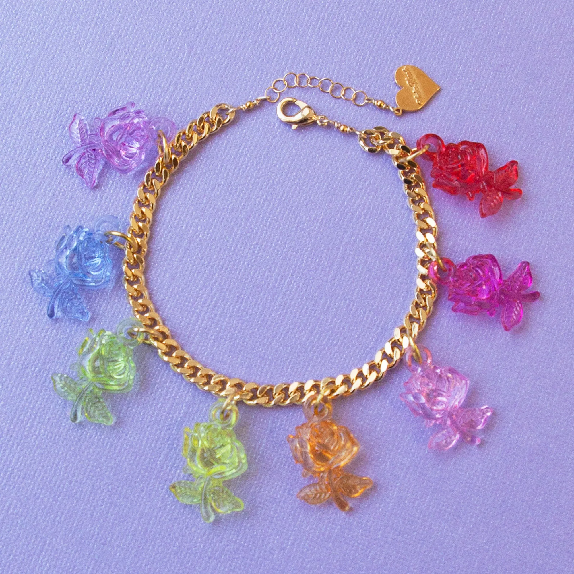 Crystal Clear Rose Bracelet