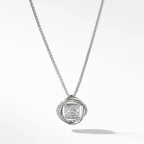 David Yurman Infinity Pendant Necklace with Diamonds 7MM