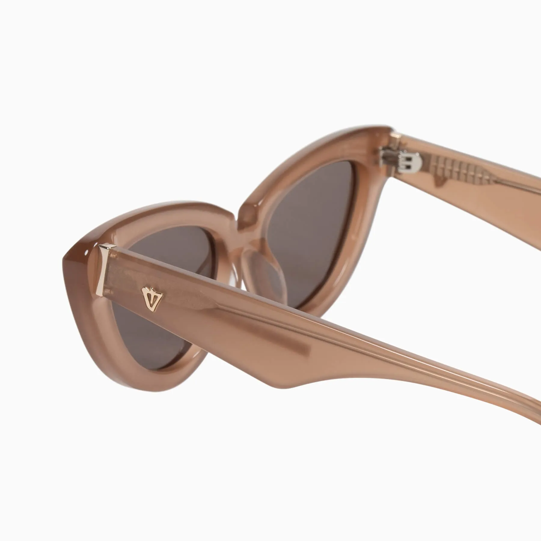 Dayze | Sunglasses - Chestnut w. Gold Metal Trim / Brown Lens