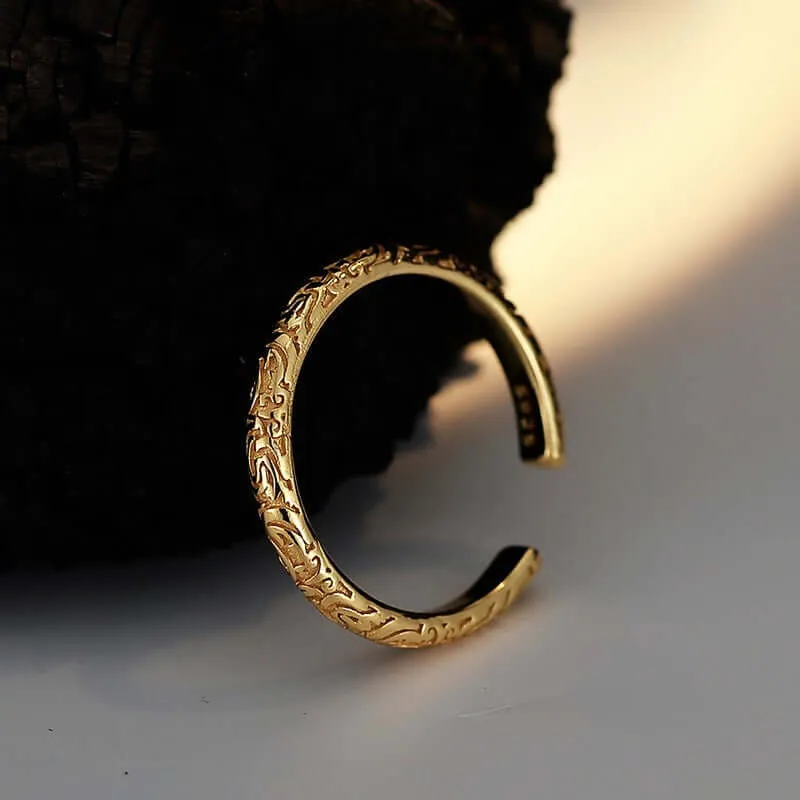 Design Stacked Straw Plain Ring