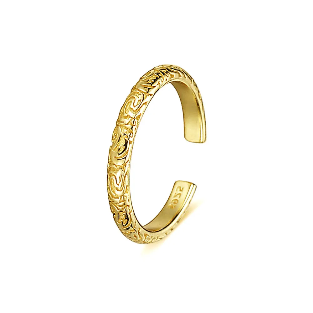 Design Stacked Straw Plain Ring