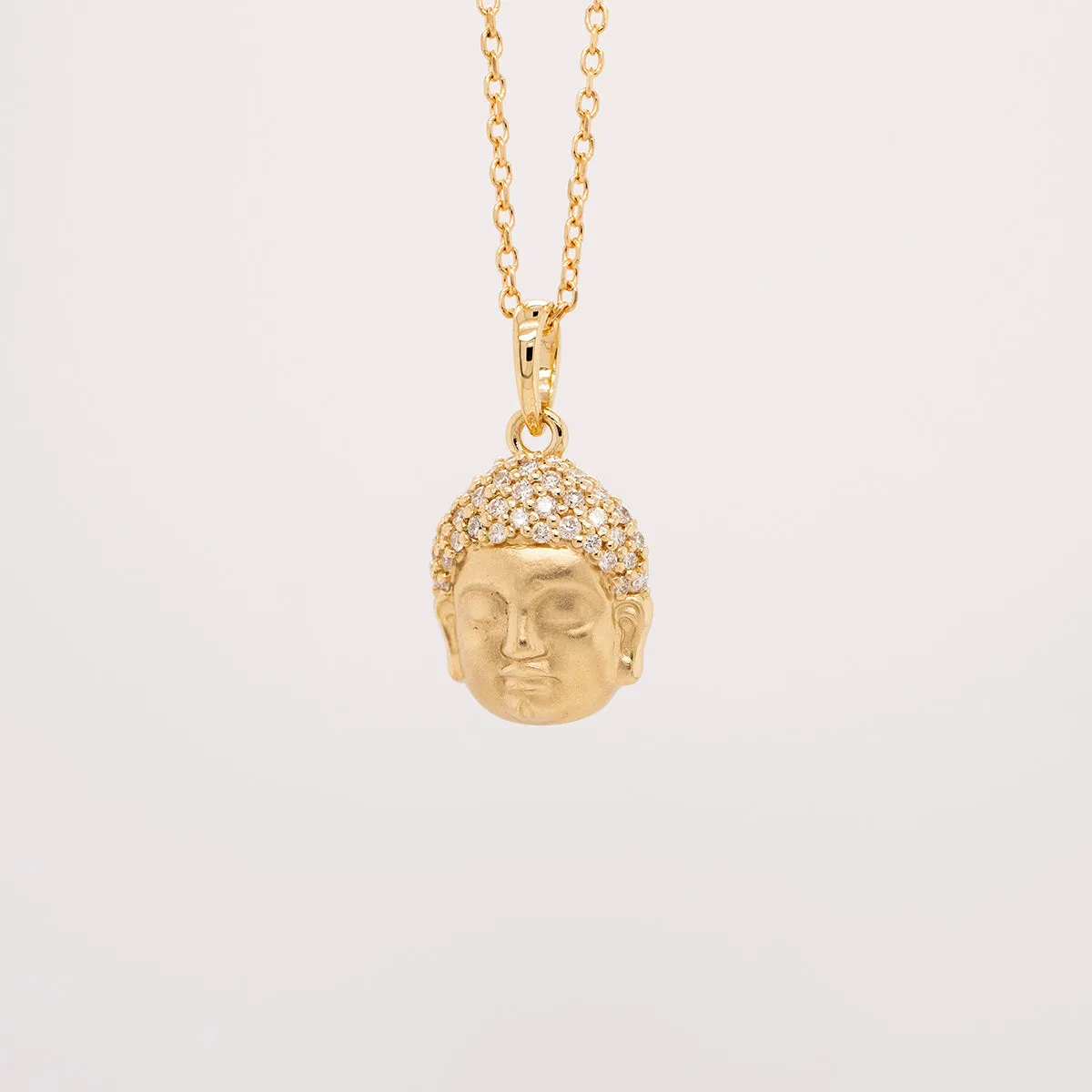 Diamond Buddha Necklace