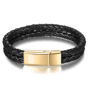 Double Layer Braided Rope Bracelets for Men