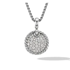 DY Elements Disc Pendant with Pavé Diamonds