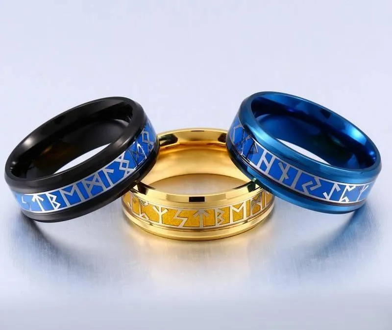 Elder Furthark Runes Rings