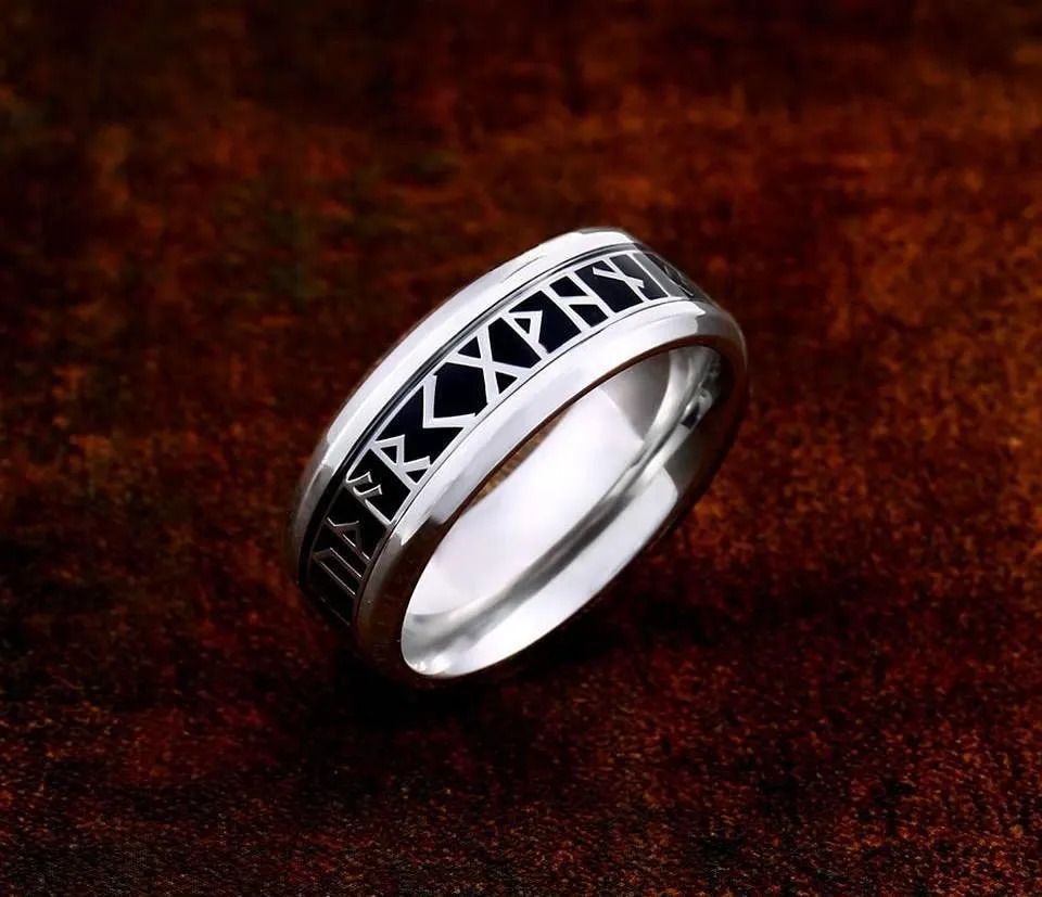 Elder Furthark Runes Rings