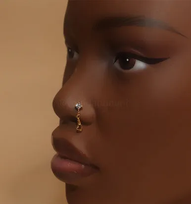 Eternity Gem Nose Stud Piercing Jewelry