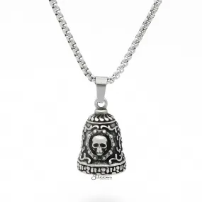 Ghost Rider Stainless Steel Bell Pendant