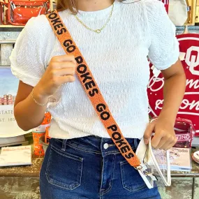 Go Pokes Orange Beaded Game Day Strap