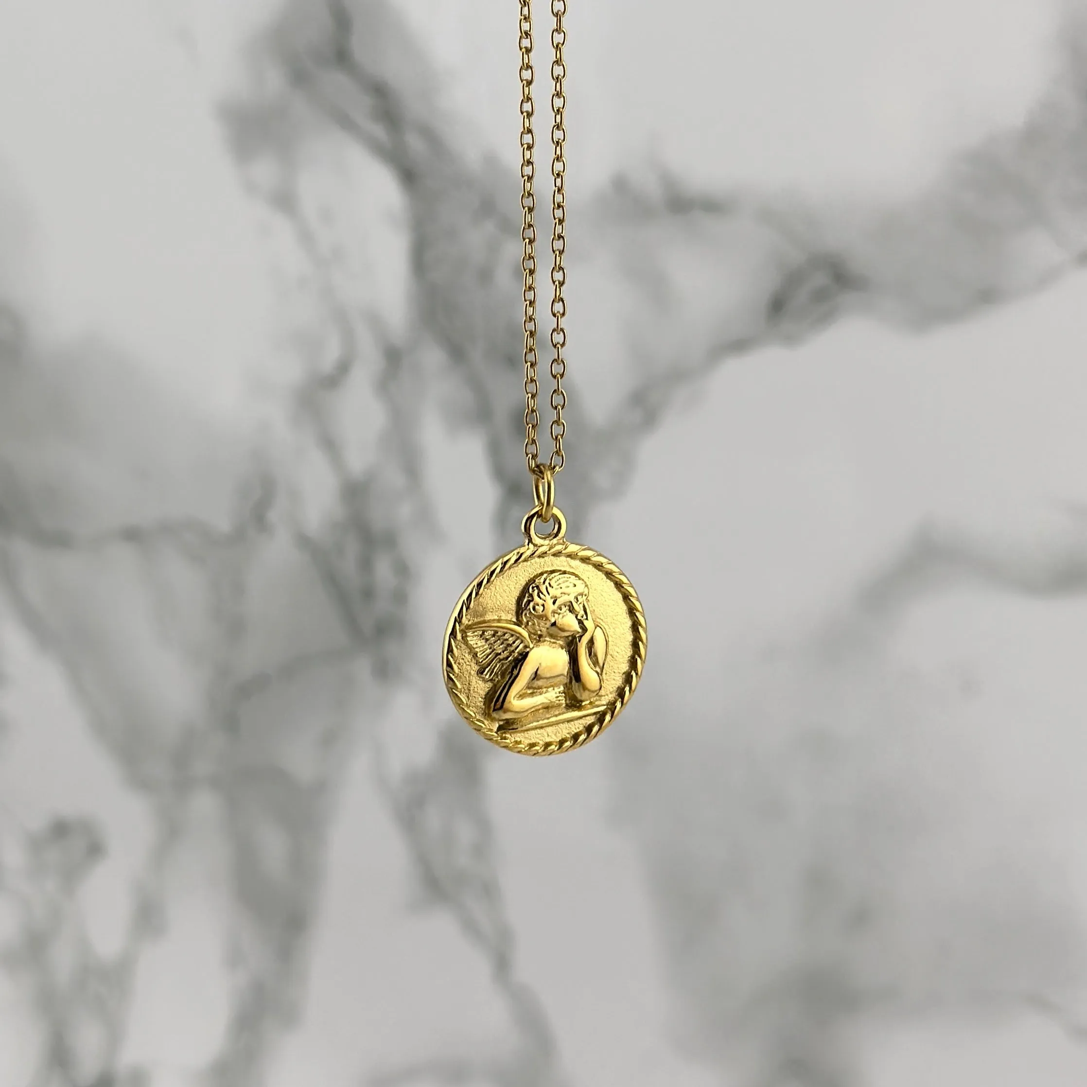 Golden Angel Necklace