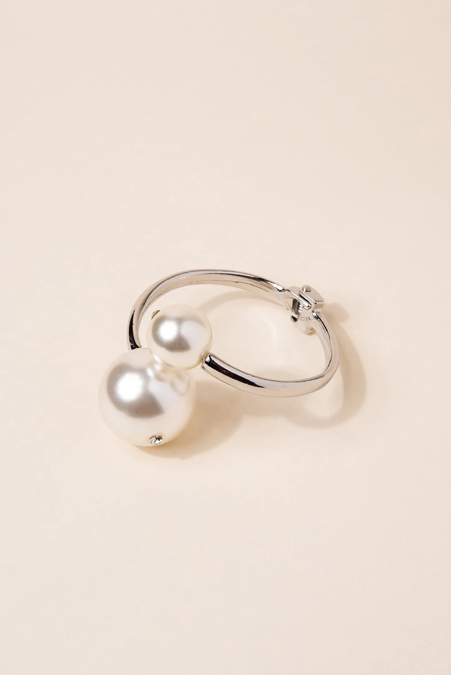 Hinged Double Pearl Bracelet