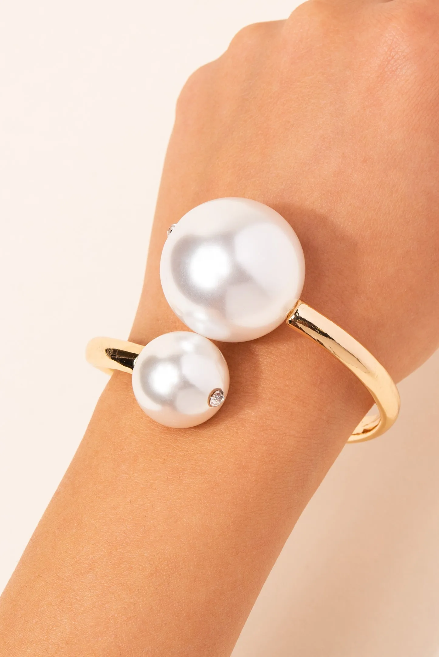 Hinged Double Pearl Bracelet