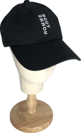 homebody Black Cotton Adjustable Cap One Size