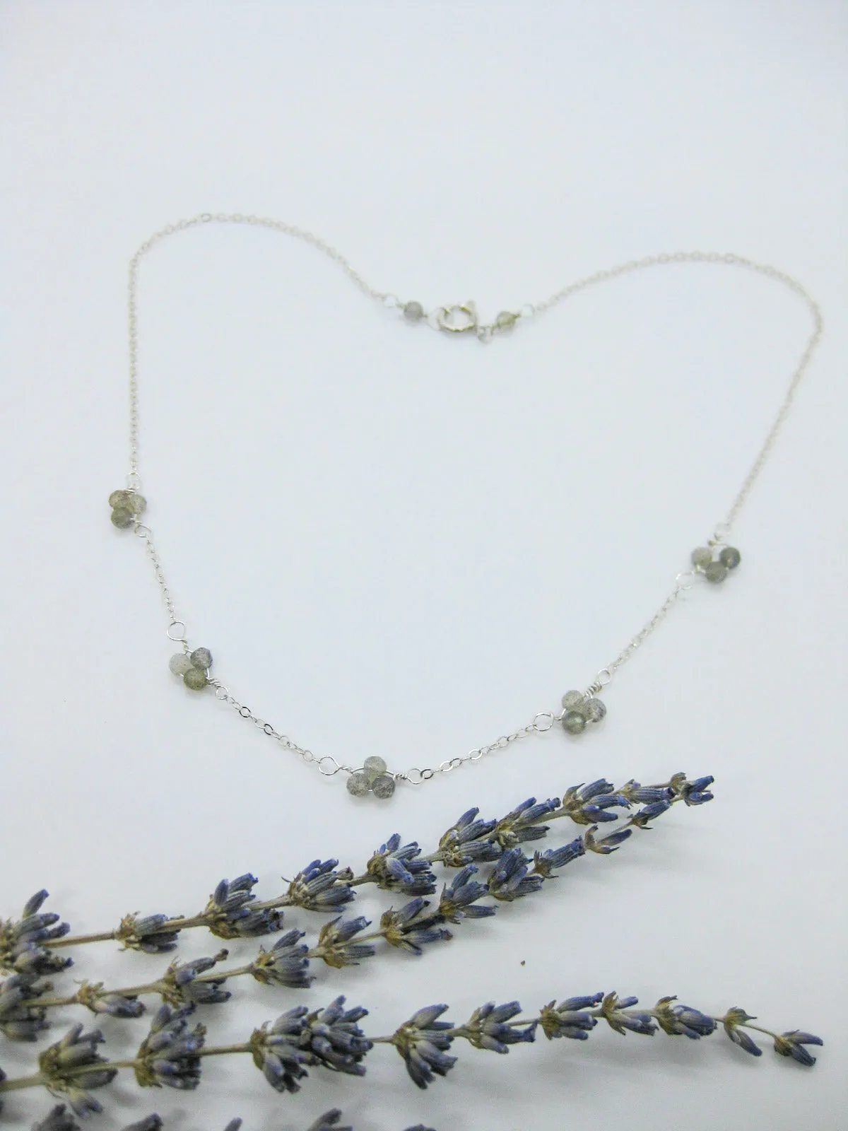 Hyacinth: Labradorite Choker - n489