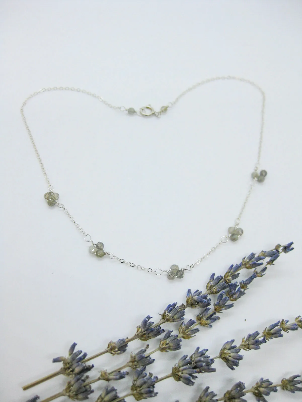 Hyacinth: Labradorite Choker - n489