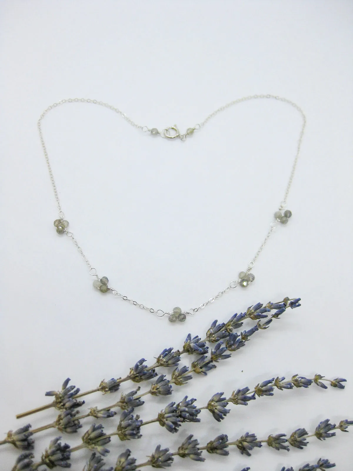 Hyacinth: Labradorite Choker - n489