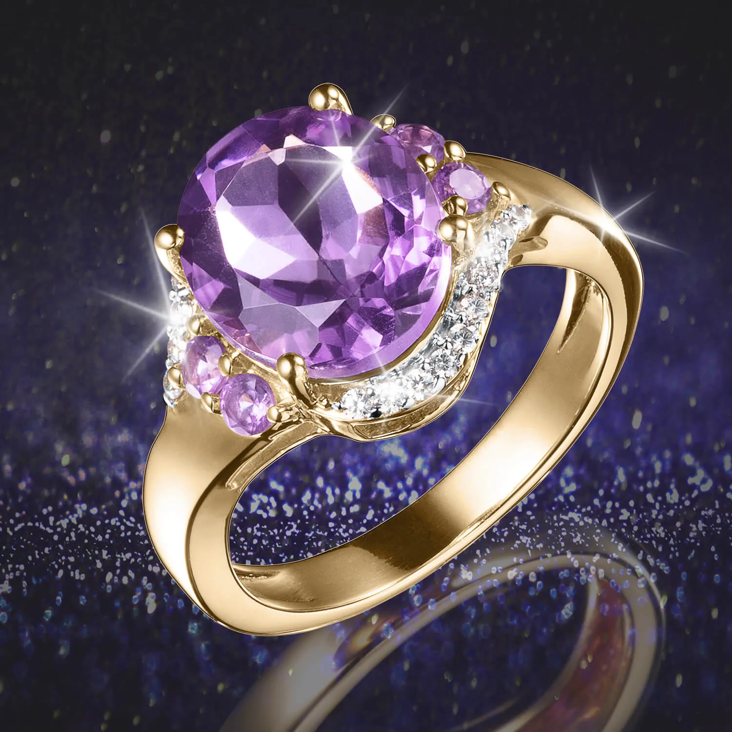 Imperial Amethyst Ladies Ring